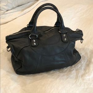 Liebeskind black leather satchel / crossbody